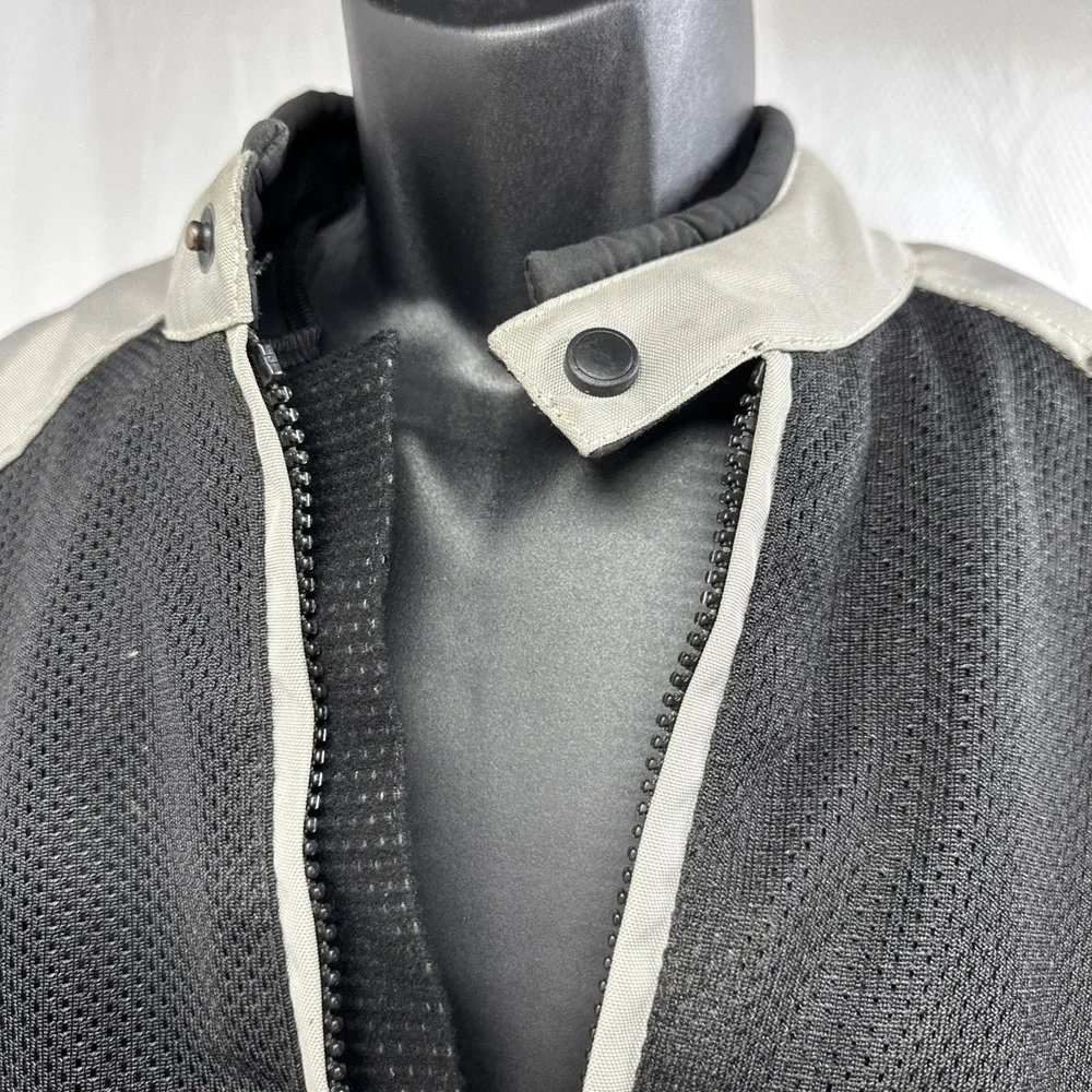 Gray Riding Jacket Motorcycle Jacket Crosswind and Mesh Jacket Small Breathable
